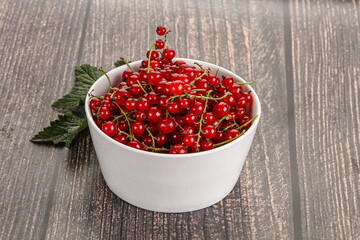 Sweet ripe red currant berries