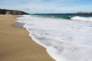 Beach On Blasket Island Off The Coast Of Kerry In Munster Region; County Kerry, Ireland
