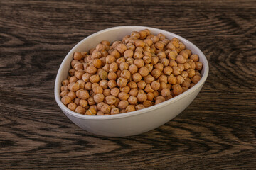 Vegan cuisine - Dry chickpea heap