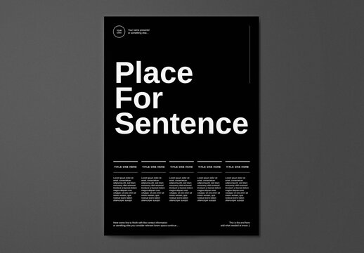 Editorial Poster Template