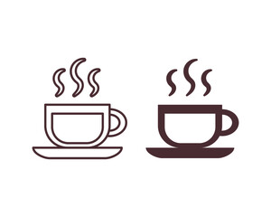 Coffee cup icon vector illustration. Mug on isolated background. Hot drink sign concept.