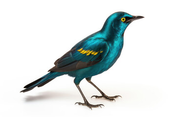 Cape Glossy Starling isolated on a white background