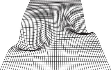 abstract futuristic line art 