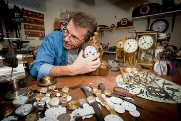 A Clock Maker And Repairman; St. Catharines, Ontario, Canada