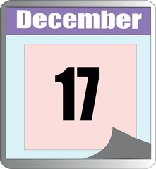 every day of December in different colors