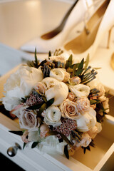 wedding bouquet with roses