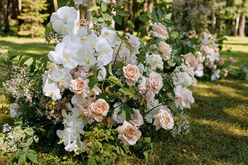 white flowers in garden