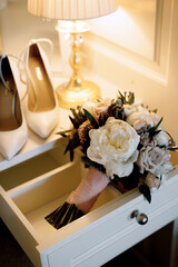 wedding bouquet on a table