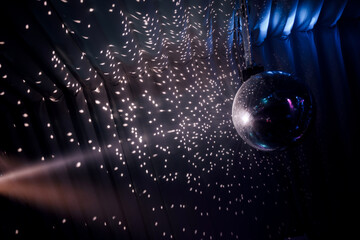 fiber optics background with lots of light spots