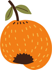 doodle freehand sketch drawing of pear fruit.	