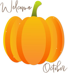 Welcome October poster