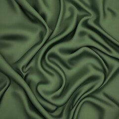 Fototapeta premium Green silk background