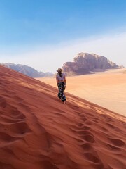 Fototapeta premium person in the desert