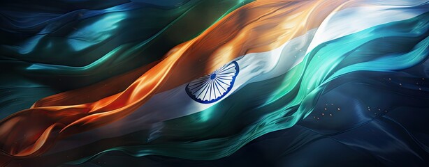 Indian flag - obrazy, fototapety, plakaty