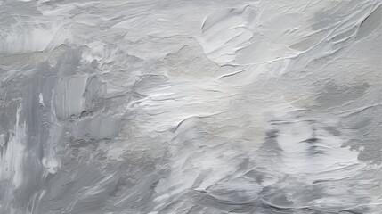 Abstract Oil Art - Gray and White Textured Background