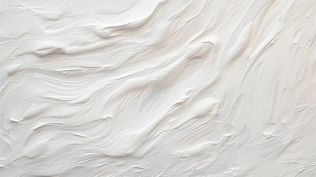 Abstract Art - White Oil Painting Texture