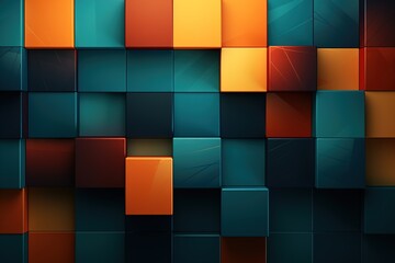 Spectacular Spectrum Colorful Qubic Housewall Building Blocks of Beauty Qubic Wall Art
