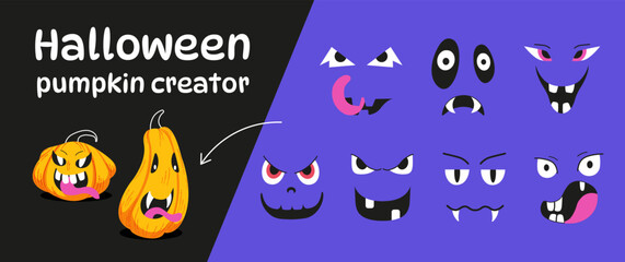 Halloween set. Create your own poke design.