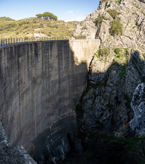 The Montejaque Dam built in 1917 and abandoned in 1947 because of cracks in the surrounding rocks