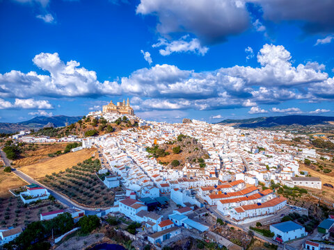  Olvera, one of the famous white villages in the province of Cadiz in Spain.
