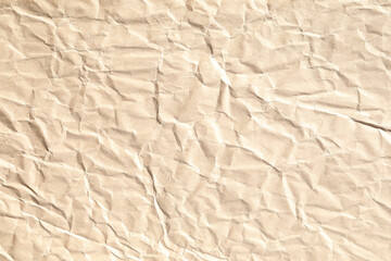Old brown crumpled paper texture