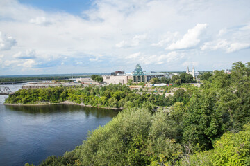 Beautiful view of The National Gallery of Canada in Downtown Ottawa, Canada