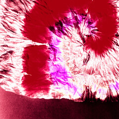 Dirty Style Pattern. Color Oil Brush. Rose Tie