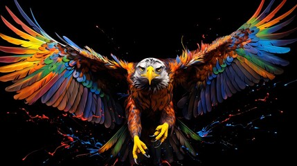 illustration of an sea eagle pop art