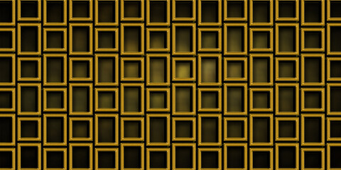 Yellow and Brown color seamless geometric pattern background with Blur effect