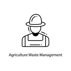 Agriculture Waste Management doodle Icon Design illustration. Agriculture Symbol on White background EPS 10 File