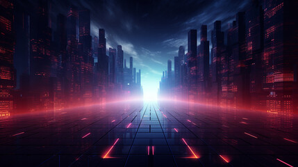 Modern technology background. Futuristic cyberpunk design. 