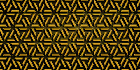 Yellow and Brown color seamless geometric pattern background with Blur effect