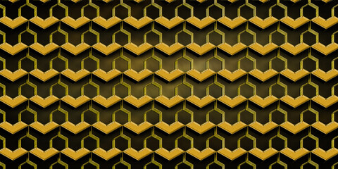 Yellow and Brown color seamless geometric pattern background with Blur effect