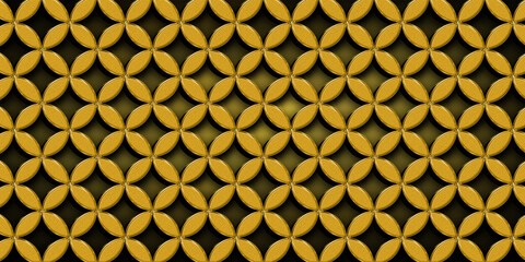 Yellow and Brown color seamless geometric pattern background with Blur effect