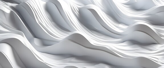 Obraz premium Spectacular 3D White Background. Abstract White Background. Realistic Texture, Quality Background. Digital 3D Art illustration. Generative AI.