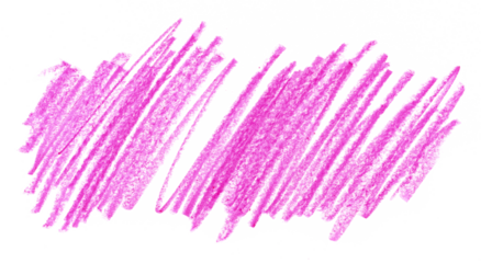 Photo grunge hand drawn pink scribble wax pastel, crayon isolated on white, clipping path