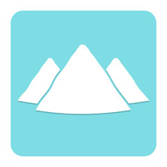 blue mountain square icon