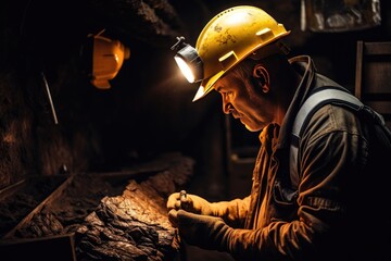 Photograph captures the essence of the profession of Miner