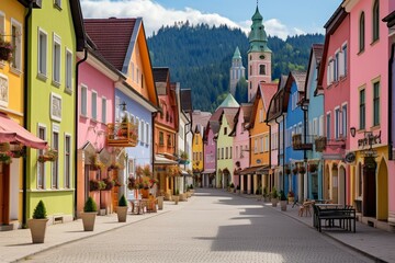 Fototapeta na wymiar Friesach town in Carinthia, Austria. Generative AI