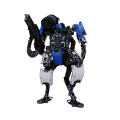 Armored Mech Robot Suit with Human Pilot