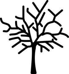 vector illustration of a tree on a transparent background