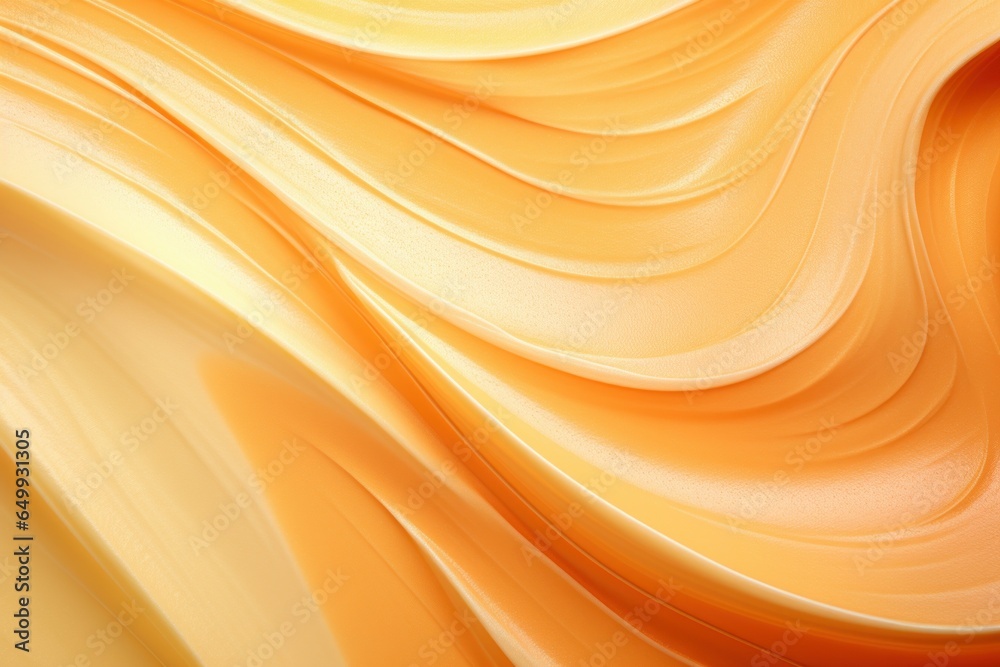 Poster An up-close view of a background with swirling patterns in shades of orange and yellow. This versatile image can be used for various design projects.