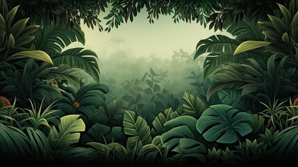 Fototapeta na wymiar Landscape of rainforest