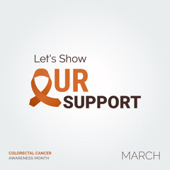 Vector Background for Change Colorectal Cancer Awareness