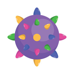 pet rubber toy ball icon