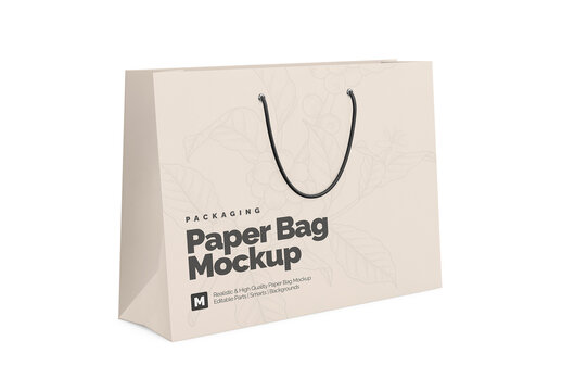 Landscape Paper Bag Mockup