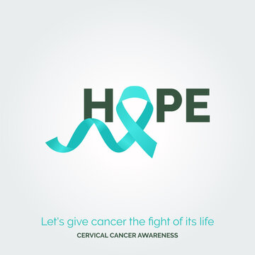 Artistic Path to Cervical Cancer Awareness Vector Background Impact