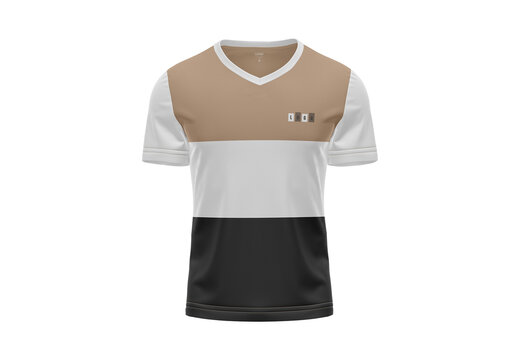 V-Neck T-shirt Mockup - Front View