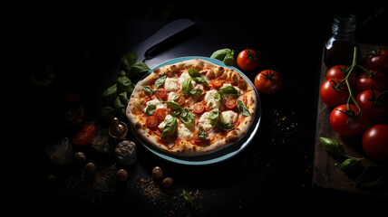 Margherita pizza is the most famous in the world, tomato, mozzarella and basil
