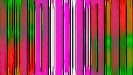 Multicolor parallel stripes move perpendicularly. Motion. Vertical bright flowing lines all over the screen. - obrazy, fototapety, plakaty